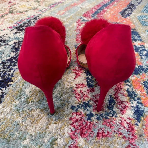 Laura Lorraine Pom Red Heels 8.5 - Picture 3 of 4